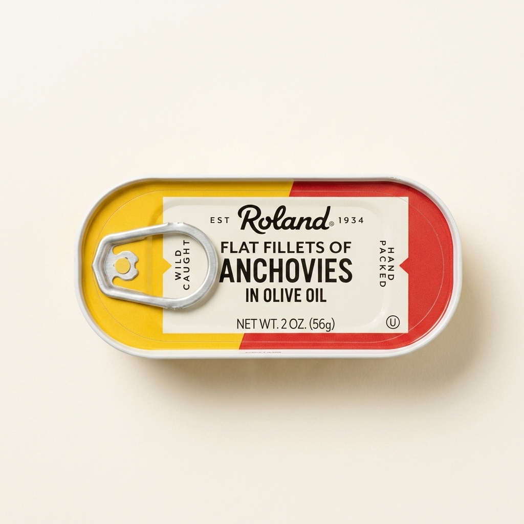 Flat Fillets of Anchovies in Olive Oil
